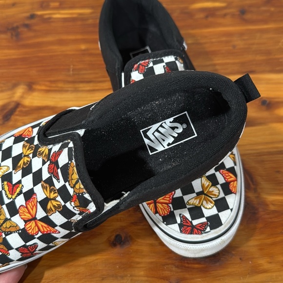 Vans Butterfly Checked Slip On Sneakers - Picture 6 of 7